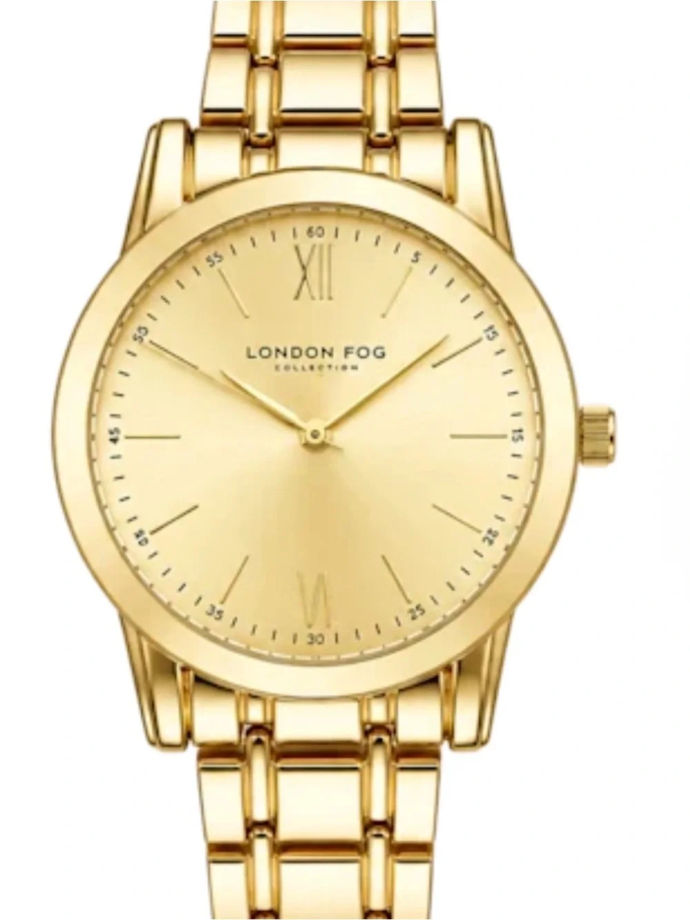 London Fog Gold-Tone Men's Watch, Bracelet & Cufflinks Set